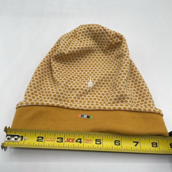 Smartwool 100% Merino Cuffed Beanie Cap Women’s One Size Gold Polka Dot Outdoor - Picture 8 of 8